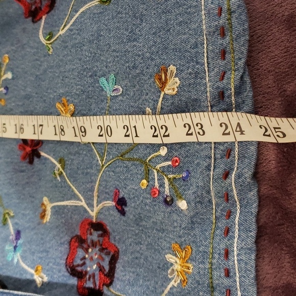 Coldwater Creek. Adorable Vintage Jacket; Floral Beading & Embroidery Size L. - Picture 14 of 16